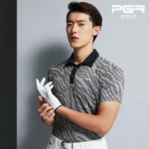 PGR 골프 남성 반팔 티셔츠 GT-3254/지브라(모자사은품)